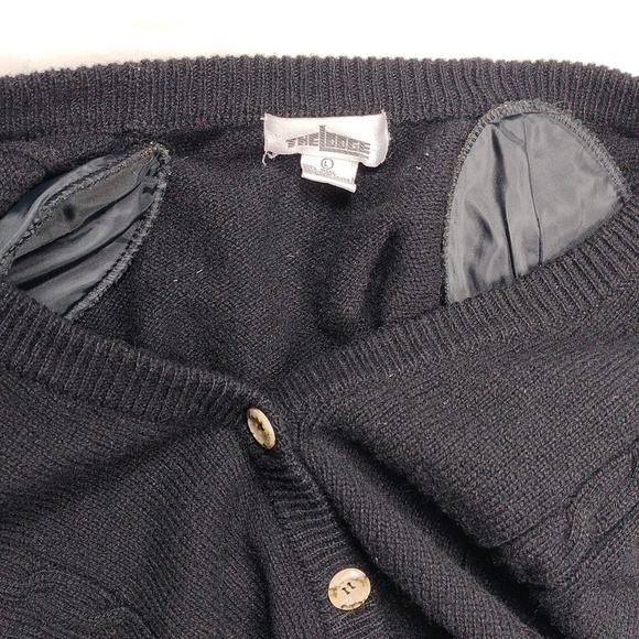 The Lodge Womens Cardigan Sweater 100% Wool Size Large - Picture 7 of 11